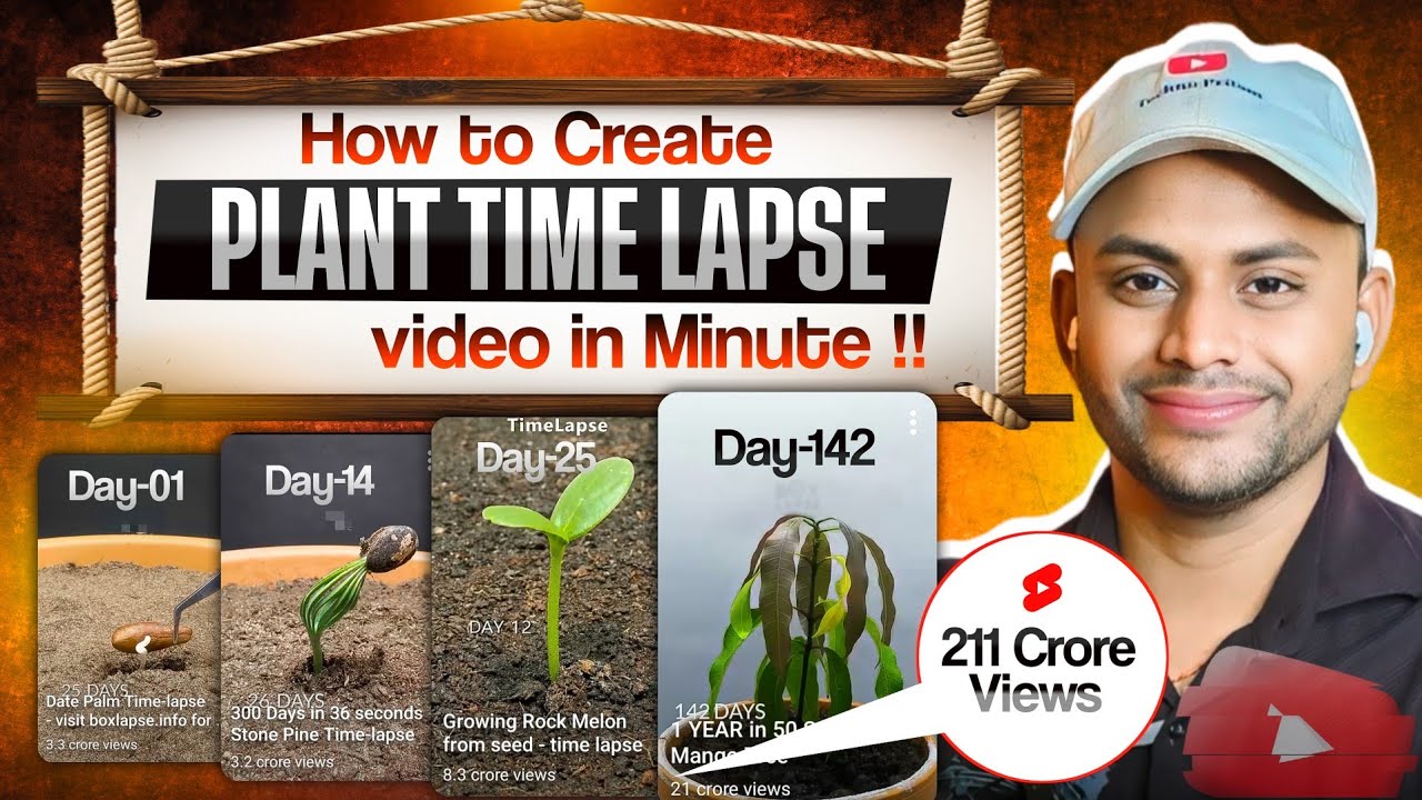 created USA 🇺🇸 Plant time-lapse videos with AI | full Course