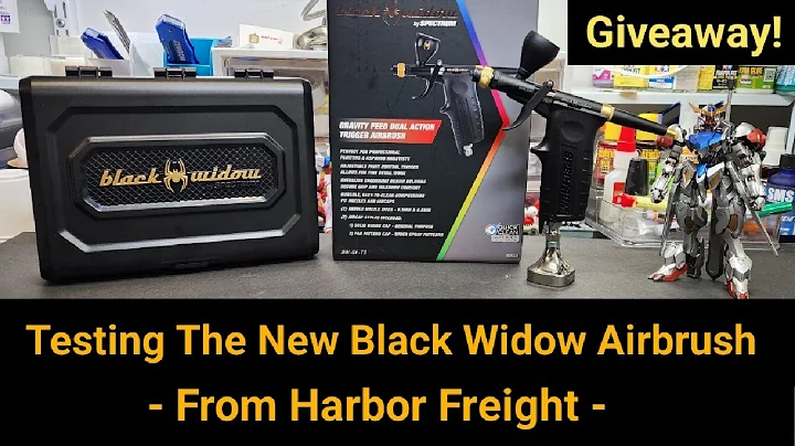 Testing The Black Widow Airbrush From Harbor Freight - Plus Giving It  Away - Birthday Give-Away !