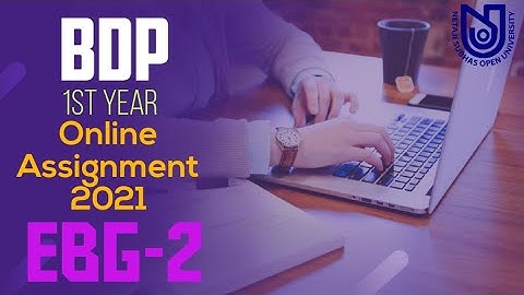 NSOU BDP 1st Year EBG-2 Assignment 2021 || Live || NSOU EBG-2 MCQ Question/Answer