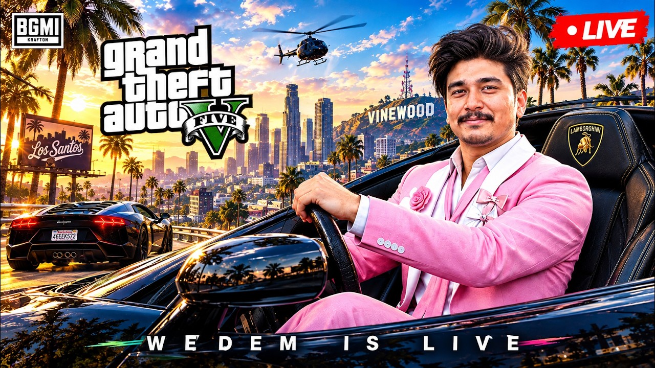 😏Lets Play GTA-V & BGMI w. WeDem | Bgmi Live | Wedemislive #bgmi #pubg #gta5 #gta  #facecam