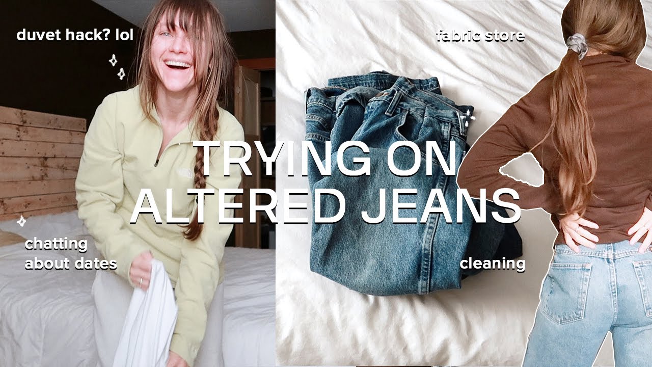 AFTER WORK VLOG Chat about dates, tryon altered jeans, duvet hack