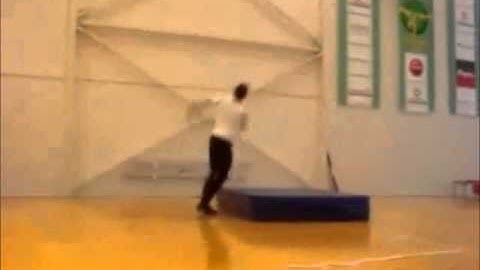 Floor Exercise Double Twist to Front Support Gymnastics Video