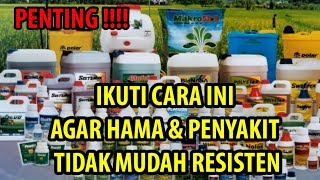 AGAR OPT TIDAK RESISTEN PESTISIDA IKUTI CARA INI