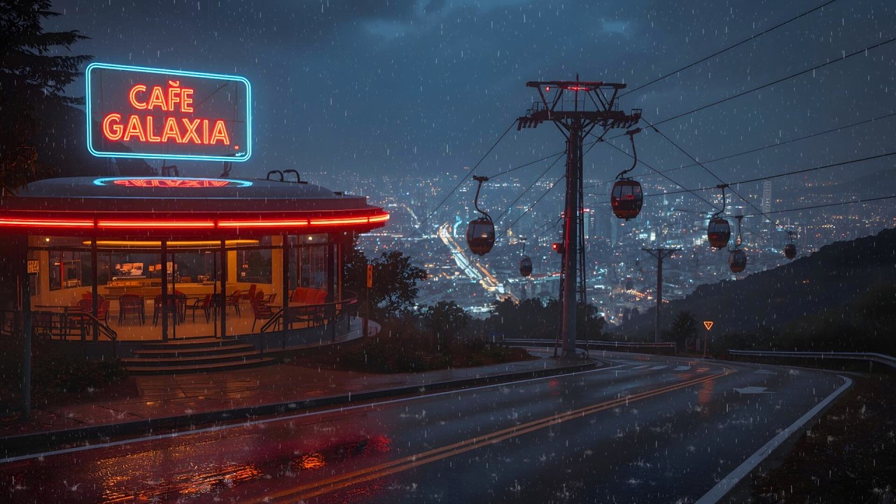 Soft Rain in a 90s Coffee Shop ☕ Lofi for Late Night Study & Sleep