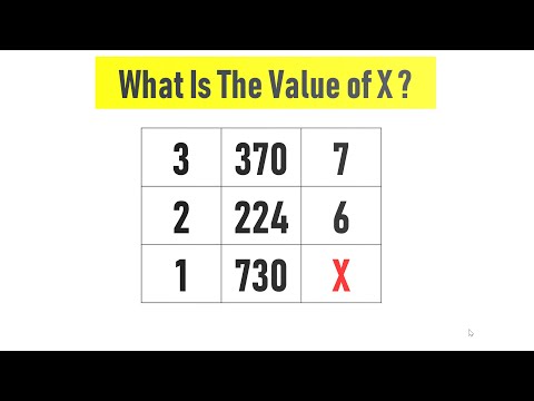 Find The Value Of "X" || Maths Puzzle