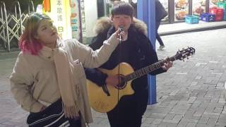 Guy Sebastian ☆Out with my baby☆ cover (백석예대팀 황휘현) 홍대버스킹 20170306월 [Korean Hongdae Pop Busking]