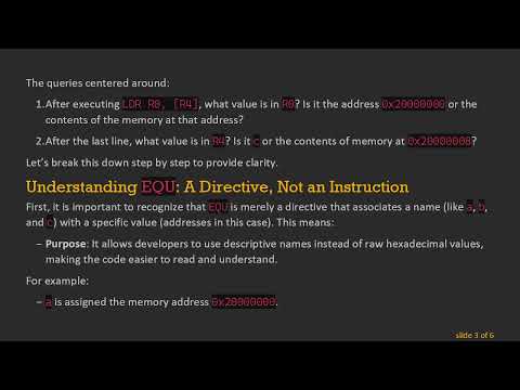 Understanding LDR and EQU Instructions in ARM Assembly: A Deep Dive