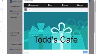 Shift4 Gift Cards: How to use the Card Designer