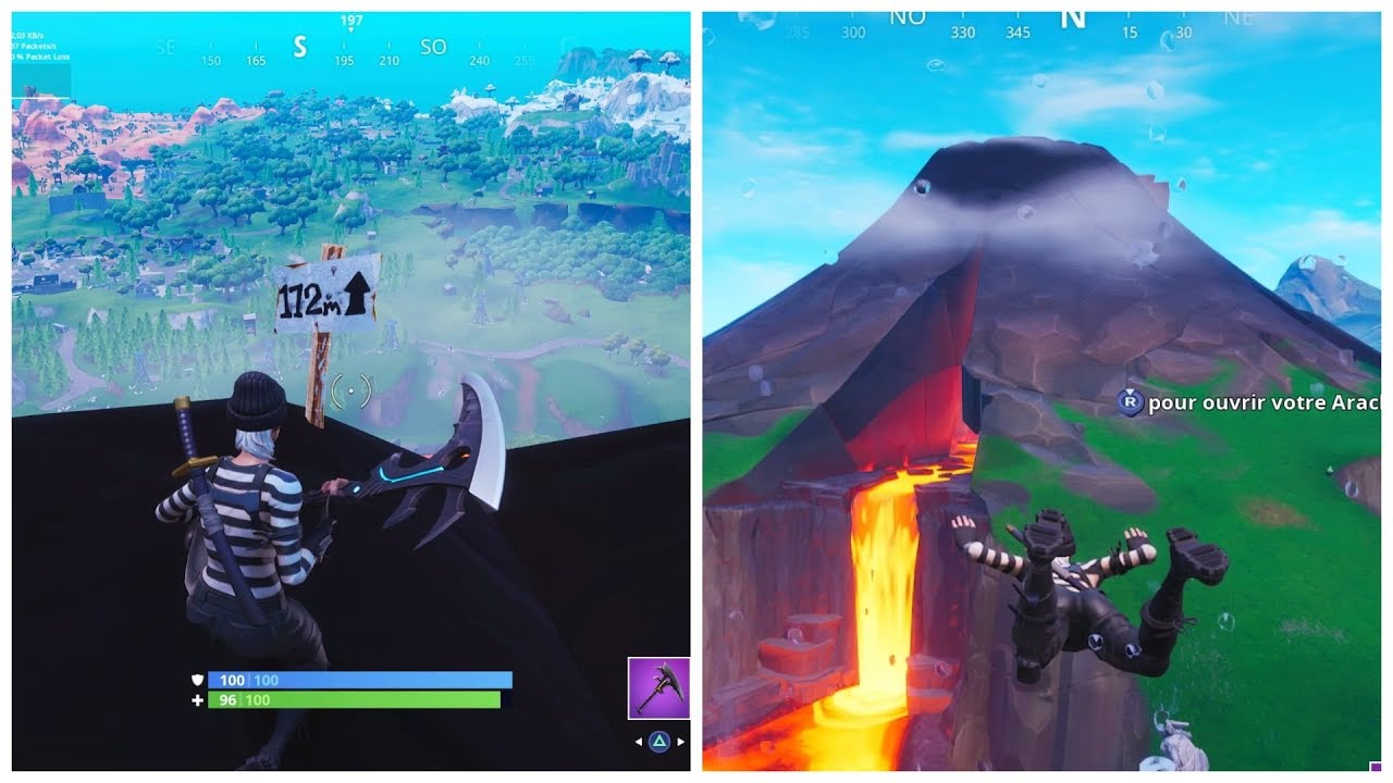 visiter les 5 endroit les plus haut de l ile sur fortnite - aller au 5 endroit les plus haut fortnite