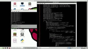 RaspberryPi: screencast 3 bits binary counter using RPi2 control using C++ episode 13