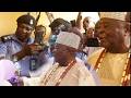 OBA ALAKE OF EGBALAND AT THE COMM. OF AN ELECTRIFICATION PROJECT, POLICE POST & COMM. HEALTH CENTRE