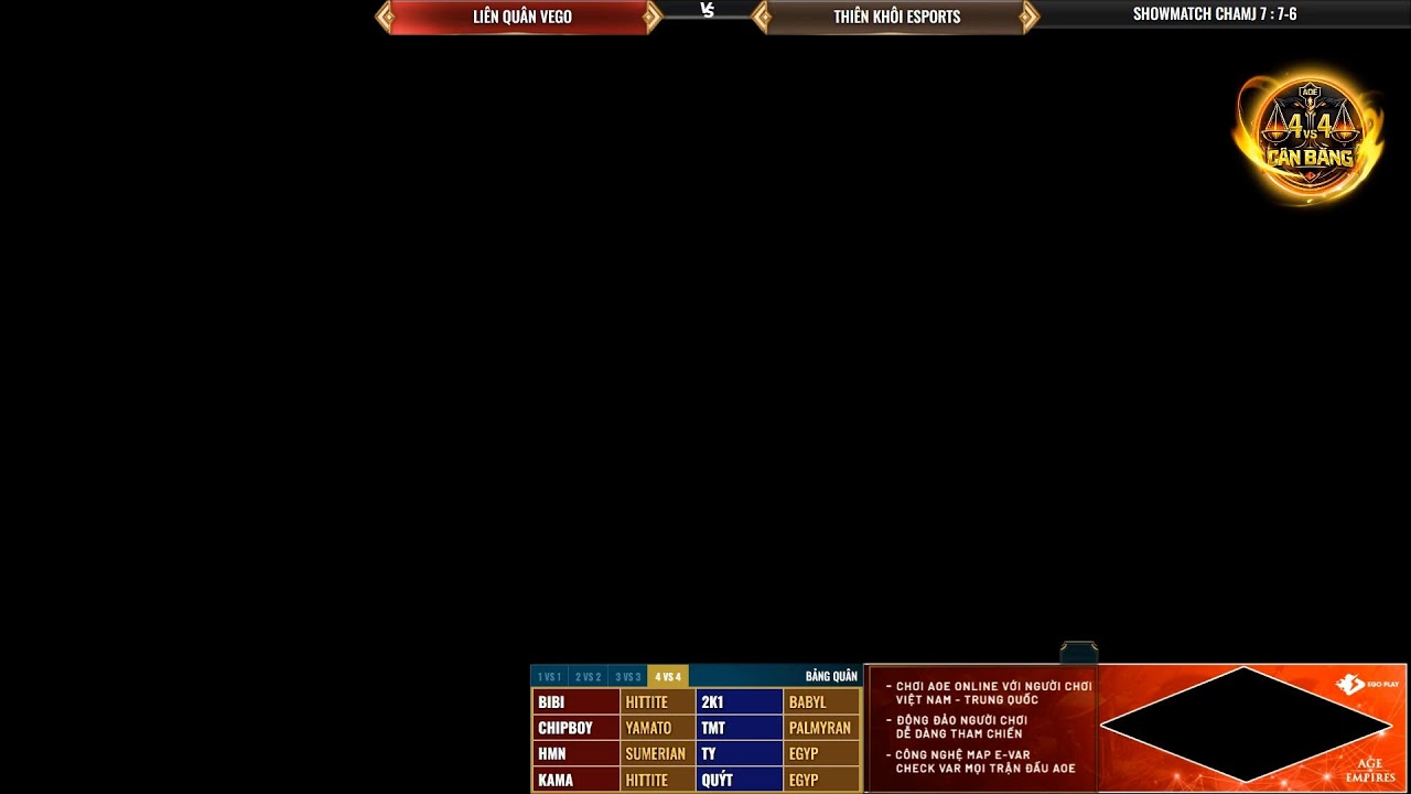 🔥 TRỰC TIẾP AOE SHOWMATCH: LIÊN QUÂN VEC + EGO vs THIÊN KHÔI (44 Random) Chạm 7 - 23/01/2026