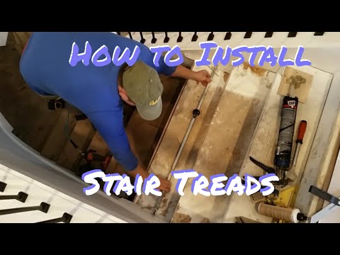 How to install stair treads