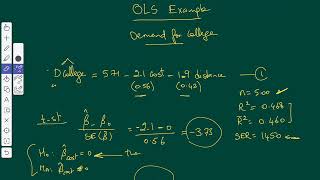 OLS: A Simple Example