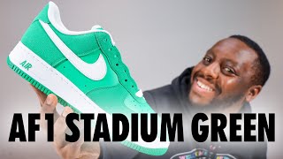 Nike Air Force 1 Stadium Green White LV8 On Foot Review QuickSchopes 815 Schopes 4K IB6388 300