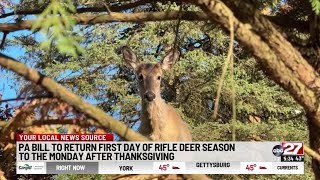 Changes proposed to Pennsylvania's deer hunting season Changes Proposed To Pennsylvania S Sunday Hunting Law