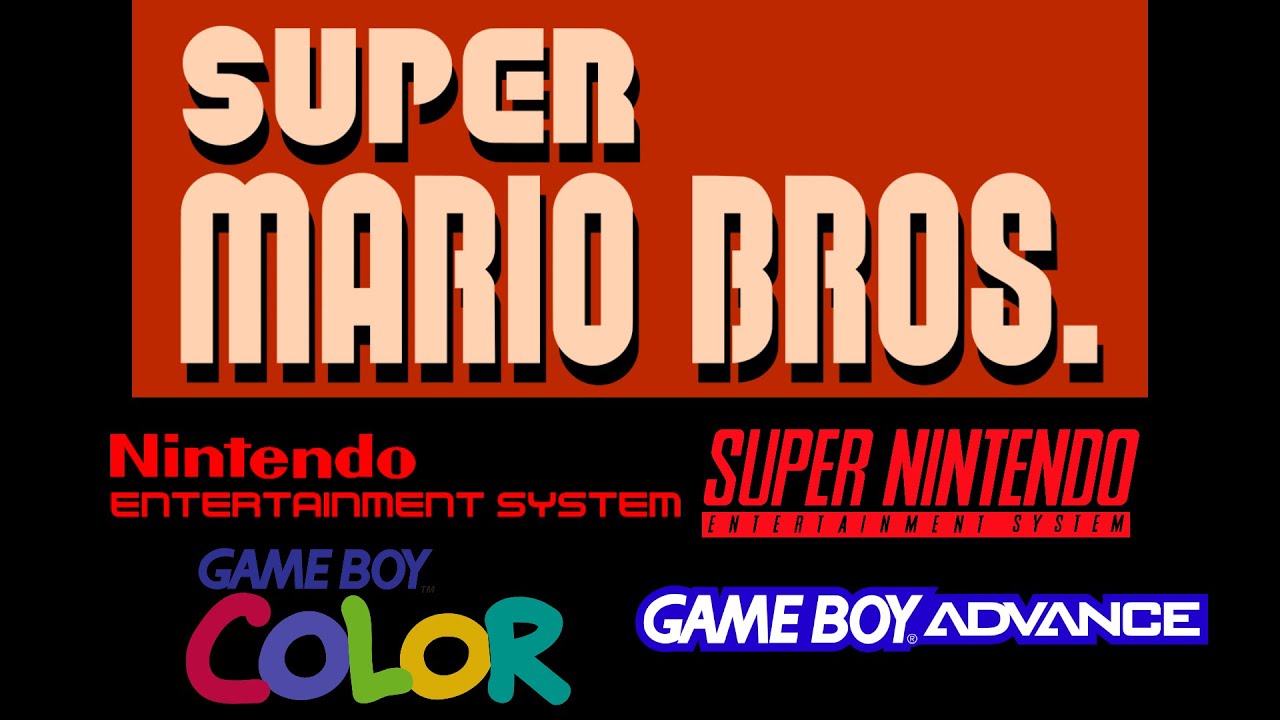 Super Mario Bros - NES vs SNES vs GBC vs GBA - YouTube