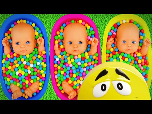 3 Minutes Satisfying Video with Full of Rainbow BathTubs Candy Mixing & Magic Slime ASMR Make Up