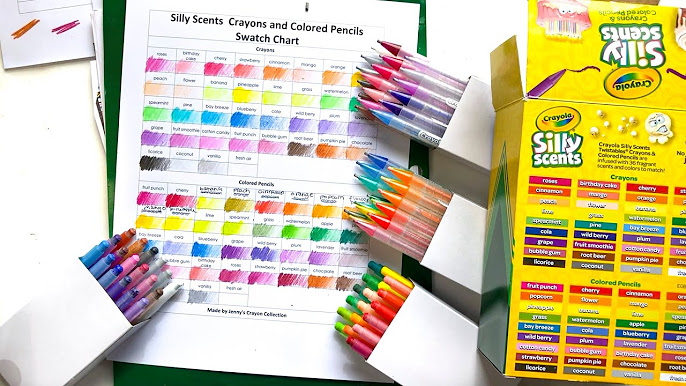 Colors of the World Crayola Crayon Swatches 