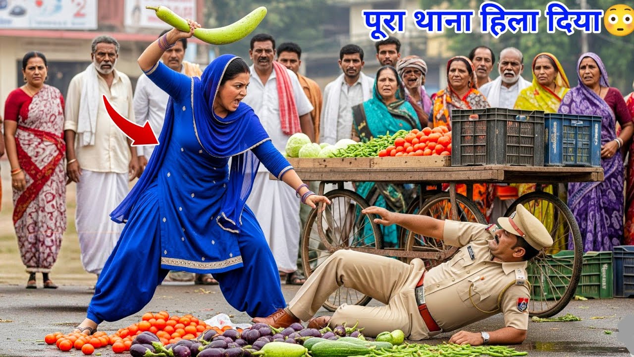 जब एक इंस्पेक्टर ने एक गरीब सब्जी बेचने वाली पर हाथ उठाया, फिर इंस्पेक्टर के साथ जो हुआ। #crimestory