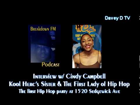 Interview w/ Cindy Campbell (Kool Herc's Sister) -The first Hip Hop party 1520 sedgewick Ave