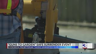 Group transforms unwanted guns into art, garden tools