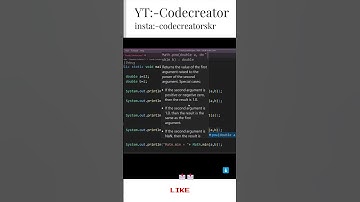 Math Function In Java 🙂| #codecreatorskr #javaprogramming