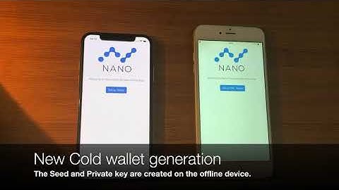 Nanocurrency - Cold storage