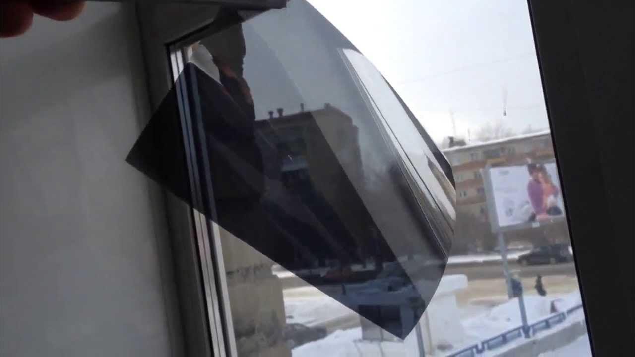 Архитектурная спаттерная пленка серебро 15% www.ginrus.ru - YouTube