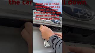 Removing license plate lights on Subaru ascent and other Subarus