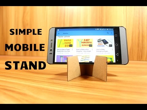 How To Make Mobile Stand Using Cardboard | How To Make Smartphone Stand At Home