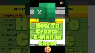 How To acreate E-Mail in Excel