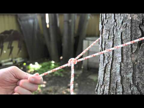 Como um dois meio engate e Tautline Hitch Knots