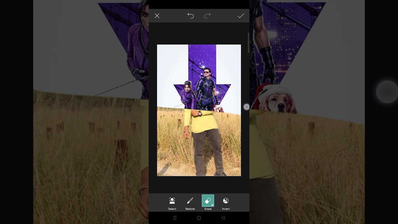 so Guys PicsArt background remove editing ll 