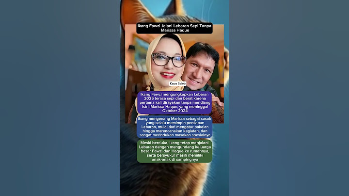 Ikang Fawzi Jalani Lebaran Sepi Tanpa Marissa Haque #IkangFawzi #MarissaHaque
