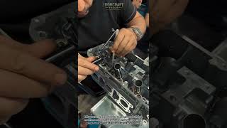 Valve Spring Compressor in Action! Engine Rebuild Precision #EngineBuild #MechanicLife #AutoRepair