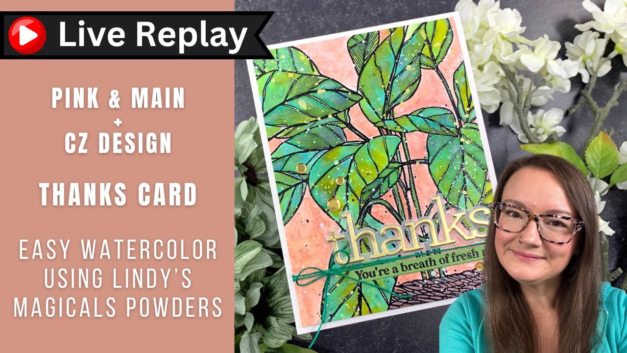 🟣LIVE REPLAY! EASY Watercolor w Lindy's Magicals | Pink & Main - YouTube