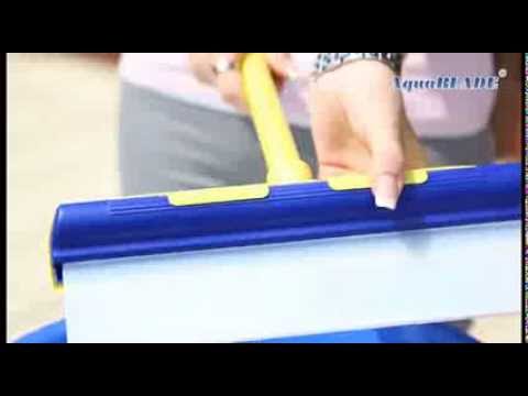 Kit AquaBLADE N°2 - Essuie-Glace Silicone Avec Réservoir, Manche Télescopique (20cm Et 30cm)