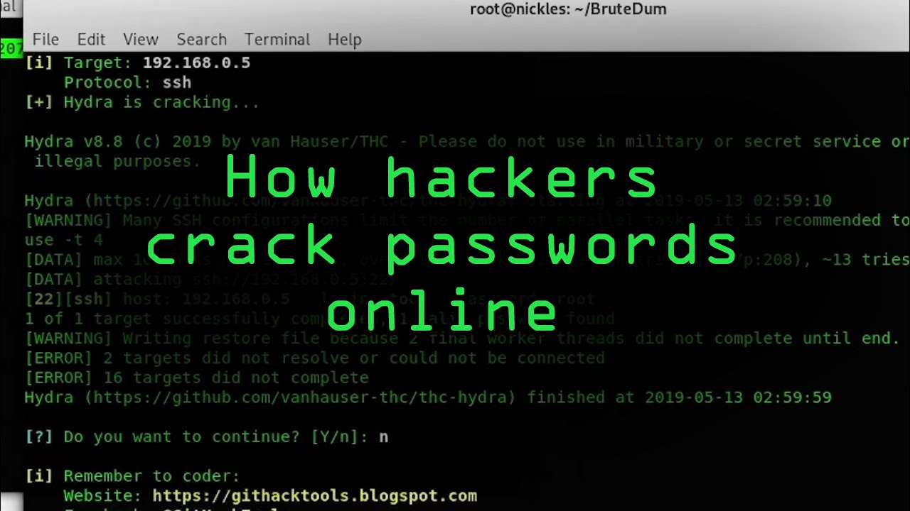 How Hackers Perform Online Password Cracking With Dictionary Attacks Youtube - roblox password guessing and username
