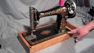 Serviced Antique 1918 Singer 66-1 Red Eye Treadle Sewing Machine serial number G6436967