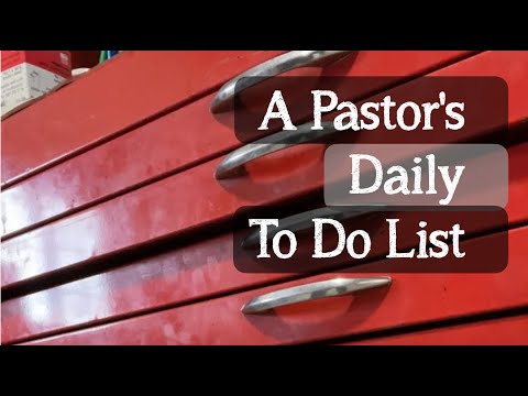 #1 Self Discipline- Doing things ahead of time. The daily disciplines of an effective pastor.