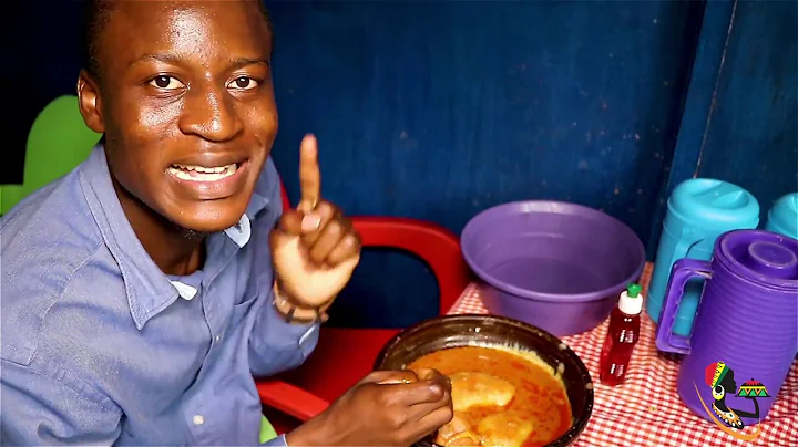 Gigantic bowl of fufu with different types of soups - ULTIMATE AFRICAN STREET FOOD