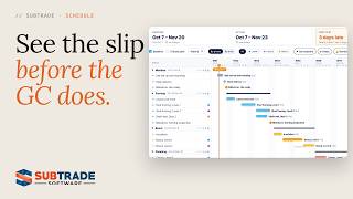 Construction Scheduling for Subcontractors: Gantt + Master Schedule | SubTrade