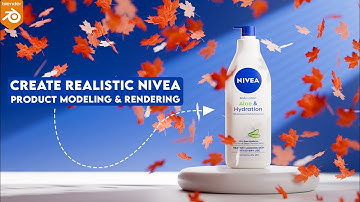 Create Realistic NIVEA Body Lotion – Full 3D Modeling & Rendering Tutorial #blender3d #3dmodeling
