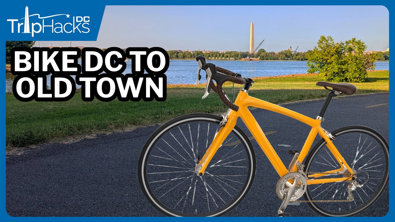 Washington DC to Old Town Alexandria Bike Ride 🚲 4K Narrated