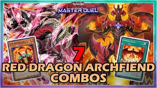7 RED DRAGON ARCHFIEND COMBOS FT. NEW RDA SUPPORT POST RETURN OF THE KING IN YUGIOH MASTER DUEL