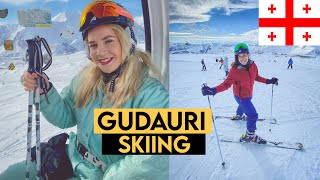 Skiing in Georgia is so CHEAP! 🇬🇪 Gudauri, Georgia DEC 2021