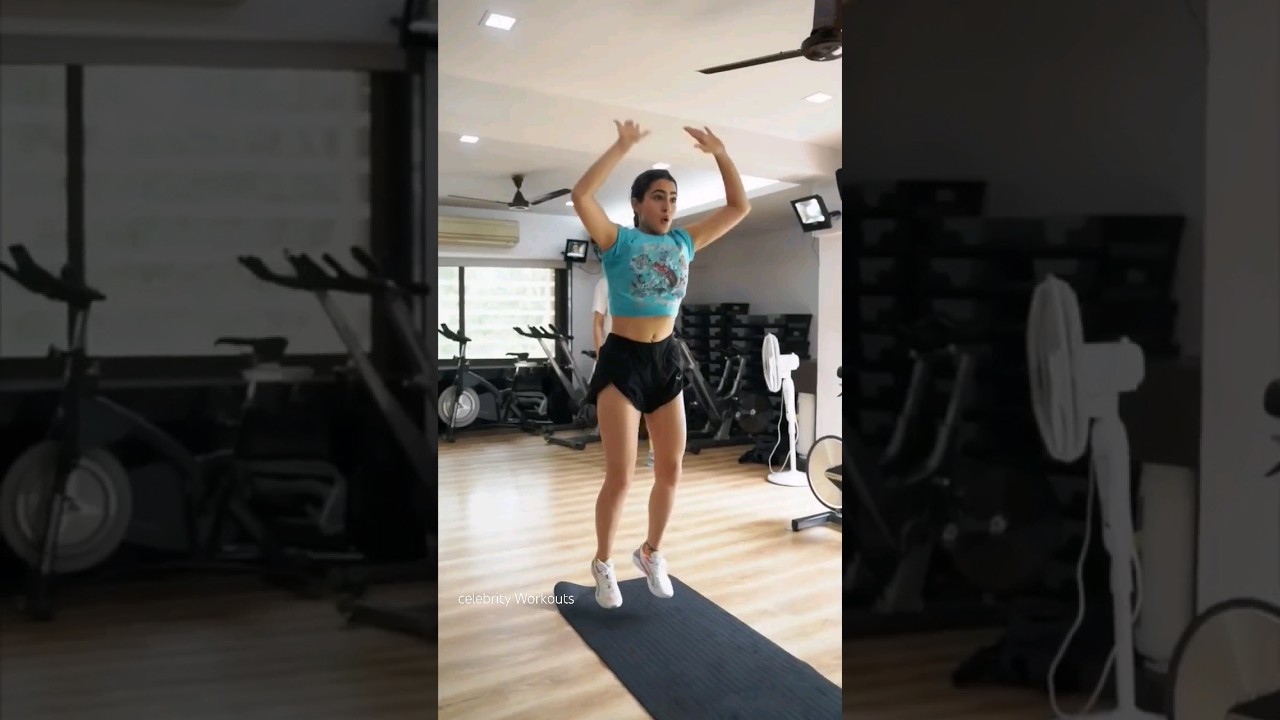 Sara Ali khan hot gym workout video. 