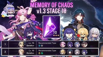 MoC 10 v1.3 - Fu Xuan Mono Quantum & Classic Blade Teams 4 Cycles Full Stars【Honkai: Star Rail】