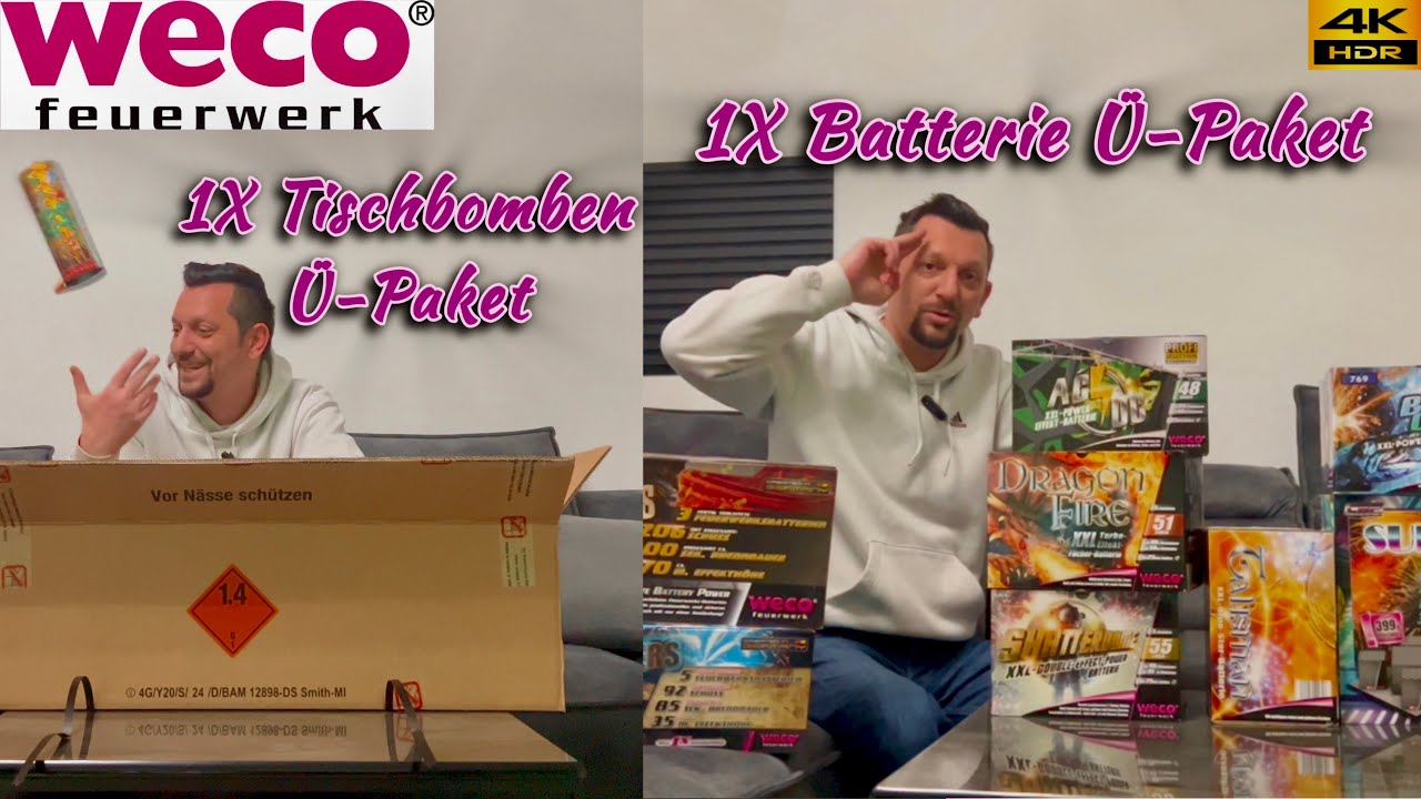 Weco Batterie Ü-Paket und ein Tischbomben Ü-Paket 2024
